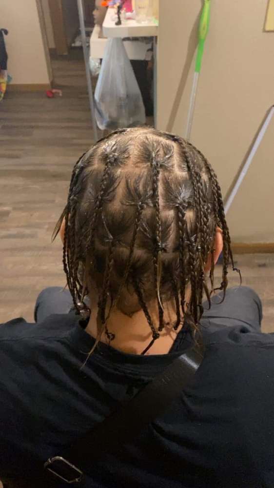 Mens Natural Box Braids