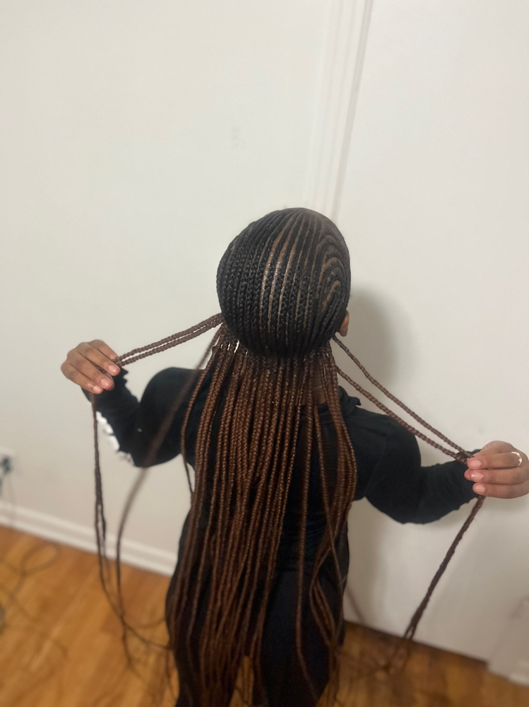Small Straight Backs at BraidsByJinece in Wichita, KS