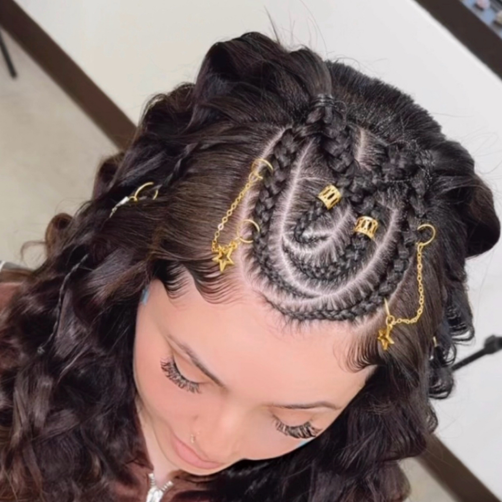 Crown Braid With Styling at JayBug Braids & Styling in Pomona, CA