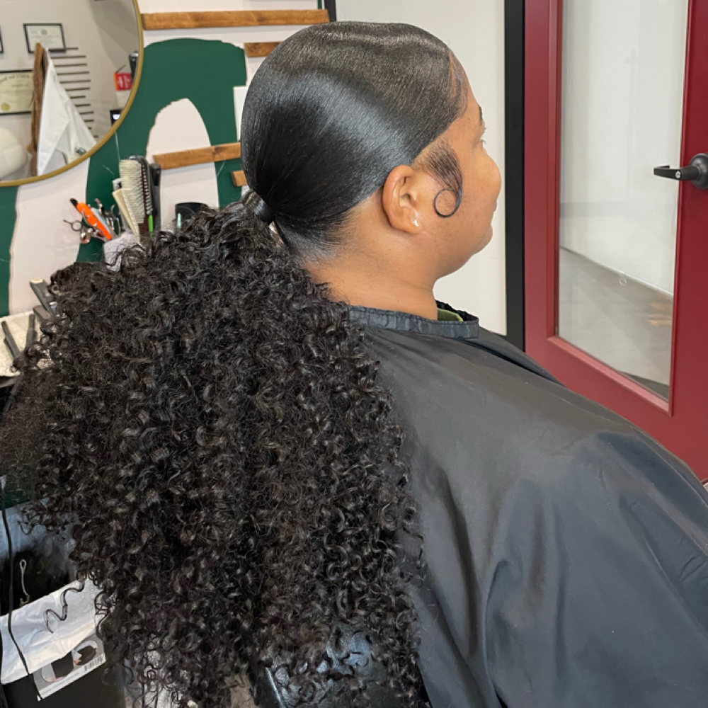 Sleek Ponytail at The Joi N Beautie in Katy, TX