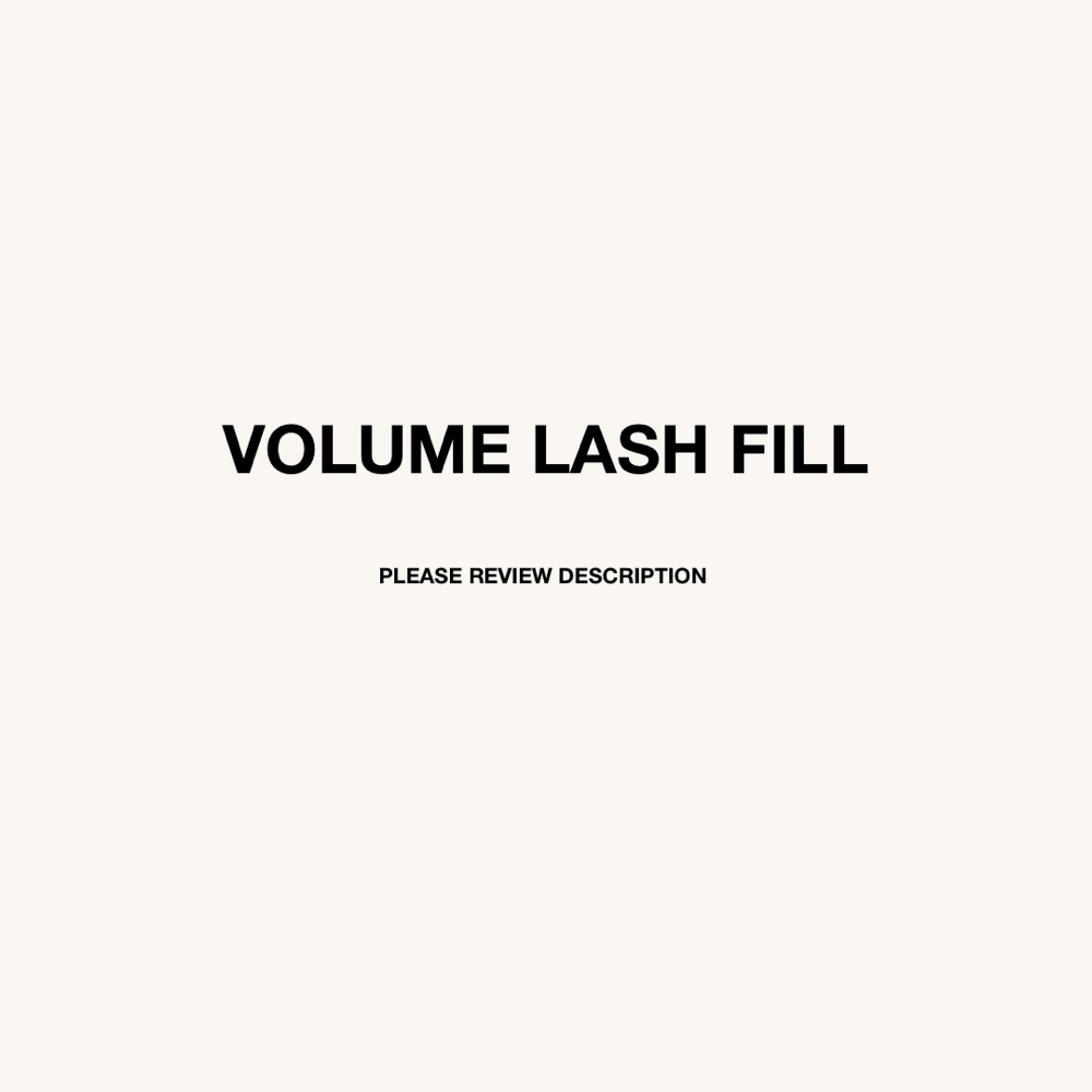 VOLUME LASH FILL