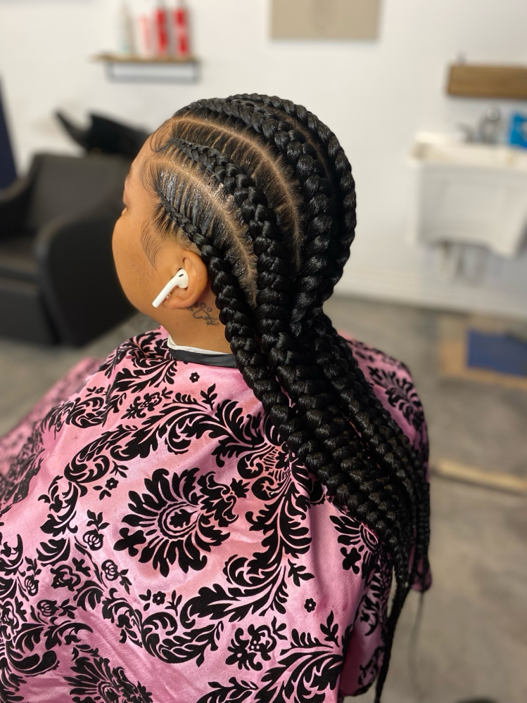 5-8 Feed-in Cornrows