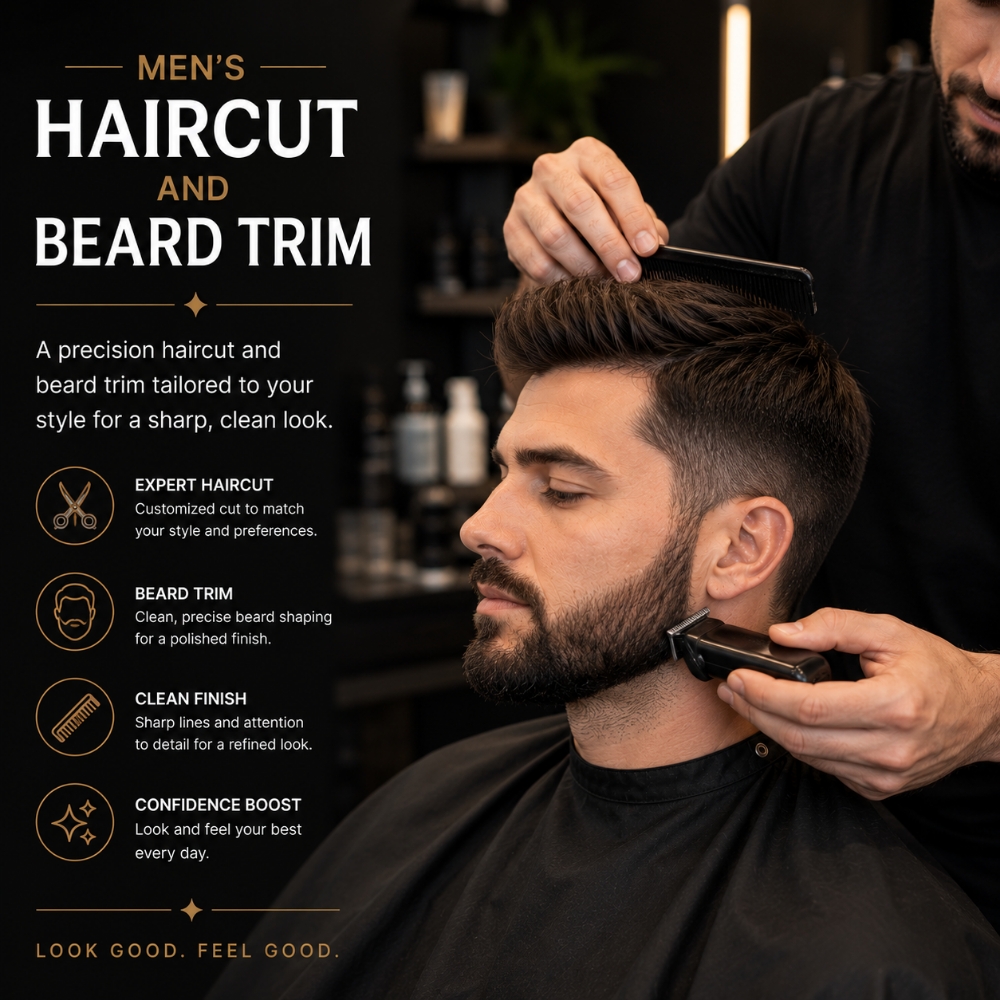 Men's Cut & Beard Trim at Suite Elixir Hair Studio in Timonium, MD