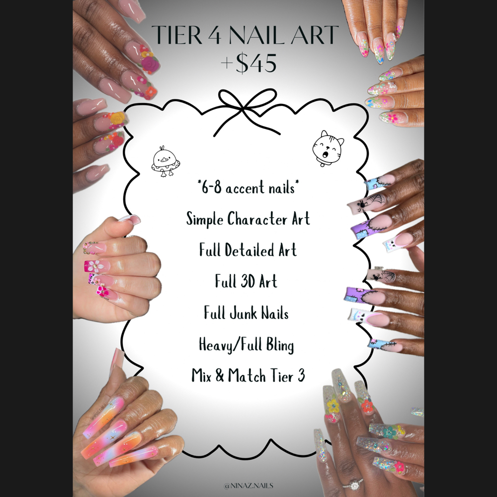 Tier 4 Nail Art at Ninaz Nails in China Grove, TX