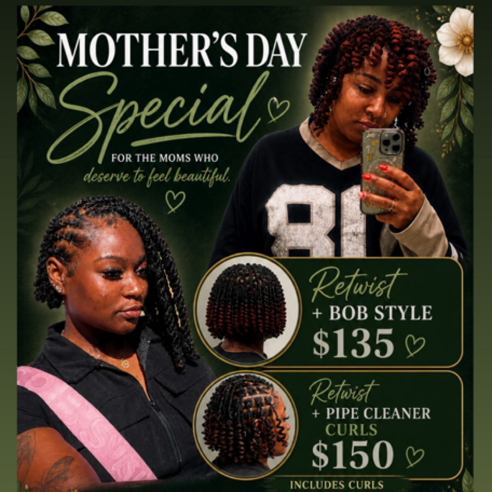 Mothers Day Special at Nubian Creations LLC in Charlotte, NC