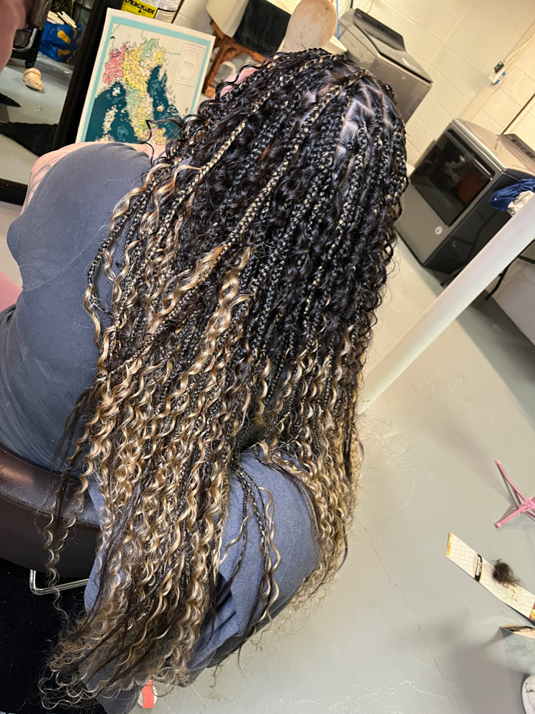 Human hair bohemian curls