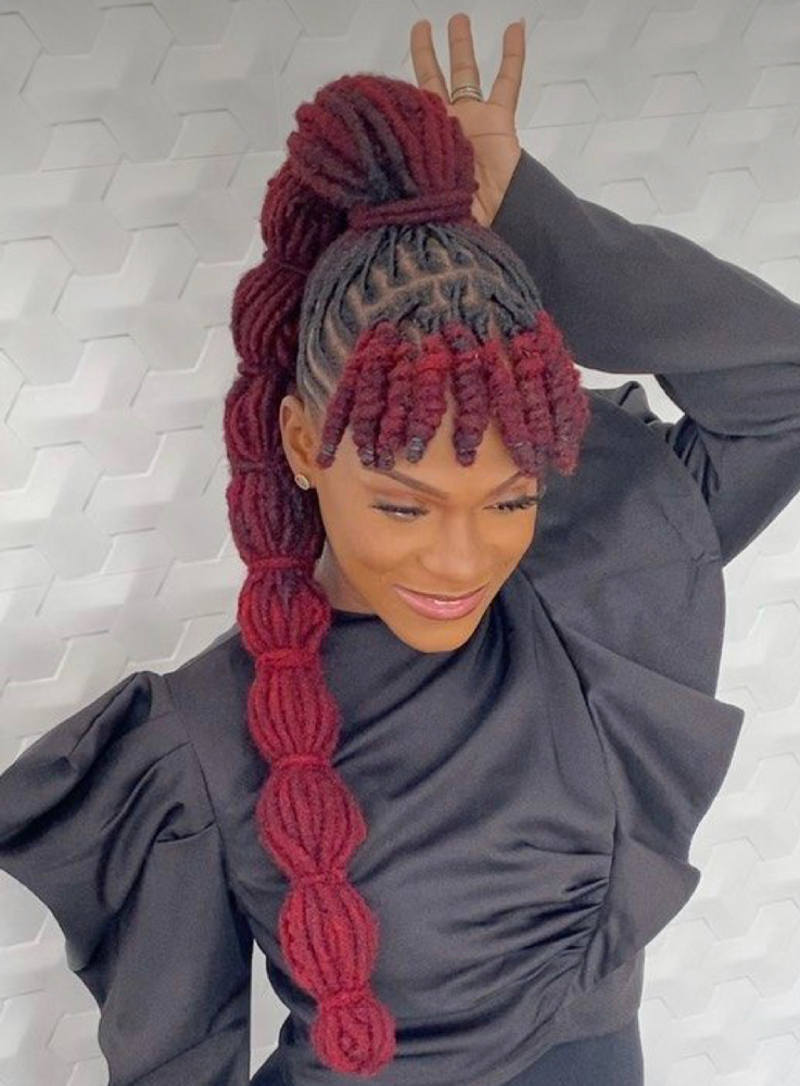 Loc Ponytail W Ext +retwist