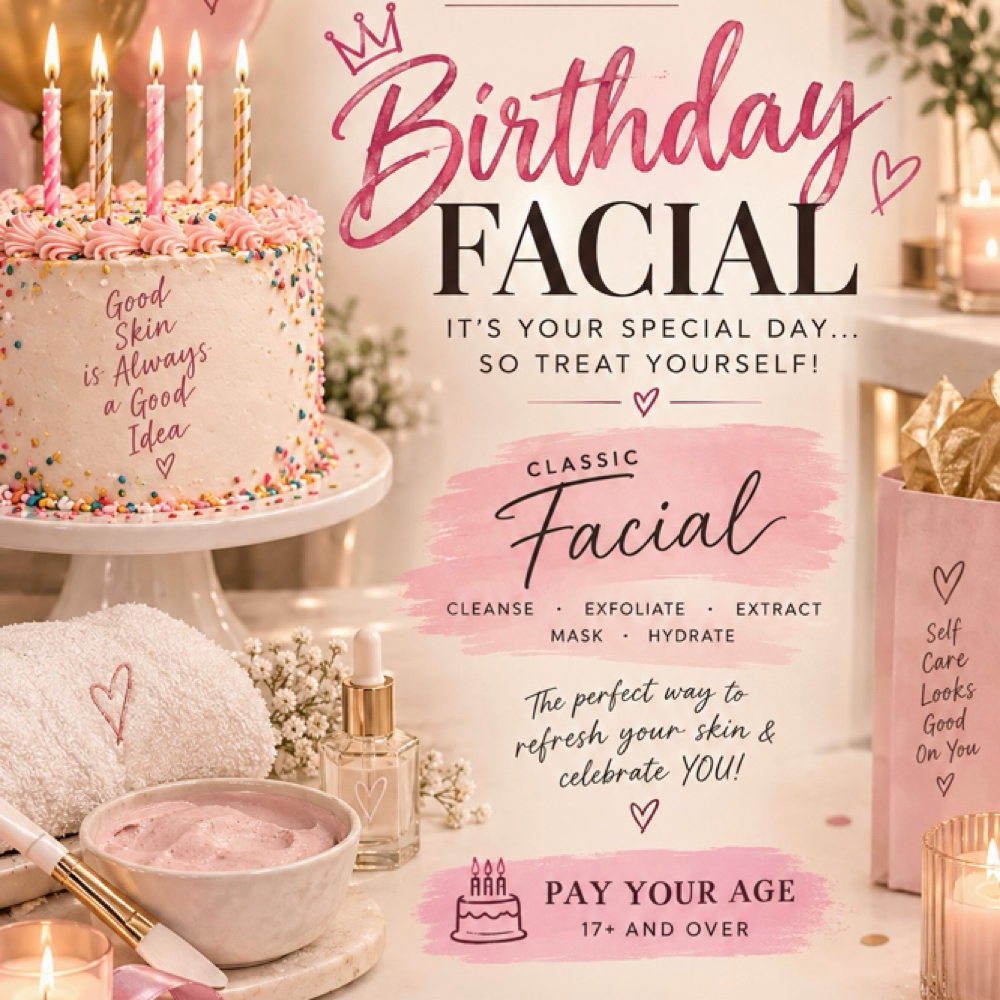Birthday Facial 🎂🎉 at MERAKI ESTHETICS in Bakersfield, CA