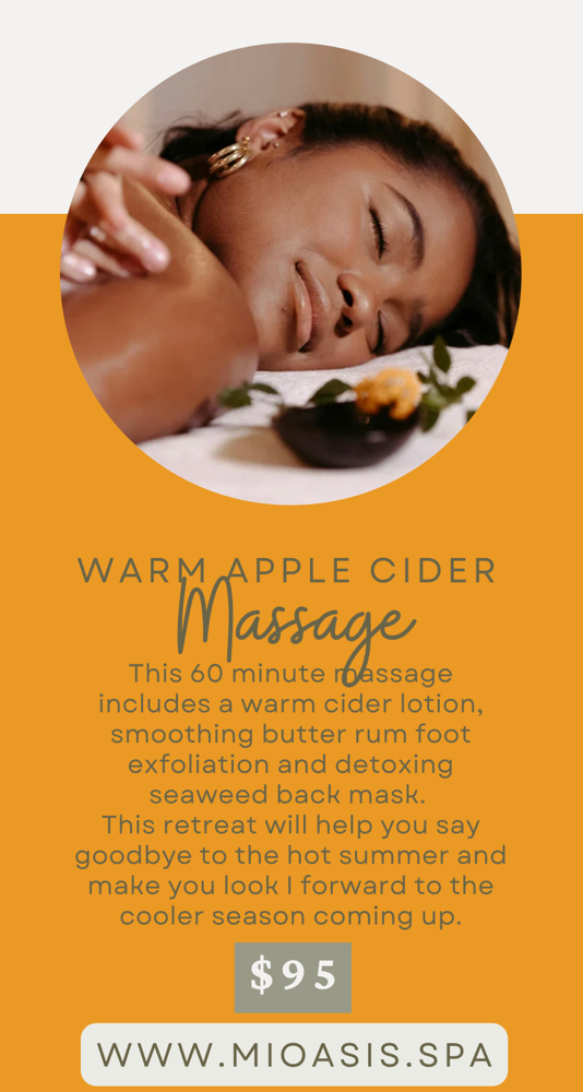 Warm Apple Cider Massage