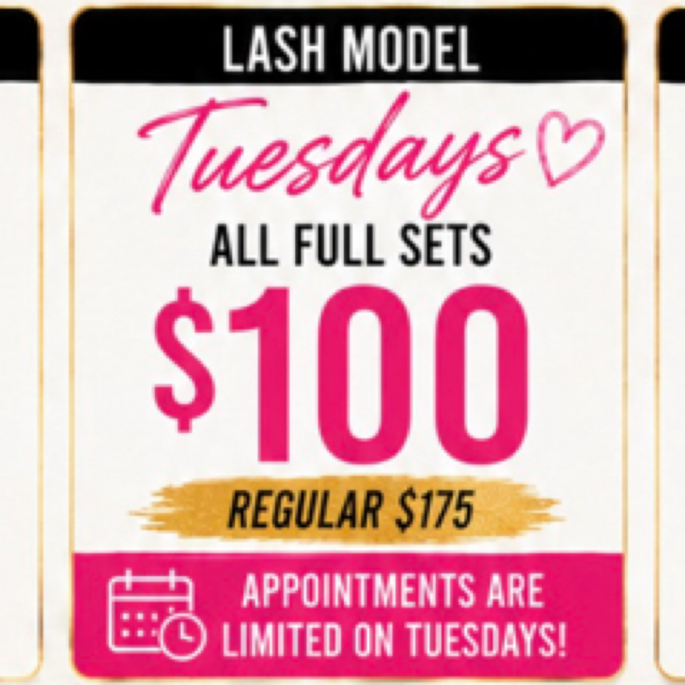 ✨Lash Model Tuesdays✨ at Luxury Beauty Necessities in Canyon Lake, CA