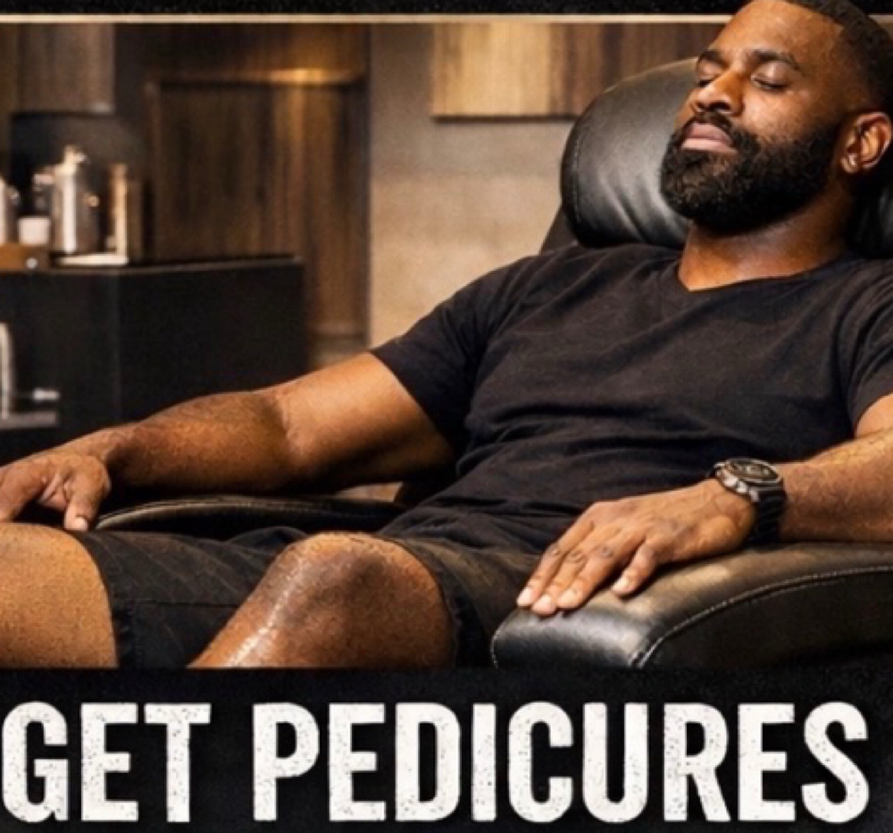 Real Men Get Pedi at The Manna Hair Sanctuary in Greensboro, NC