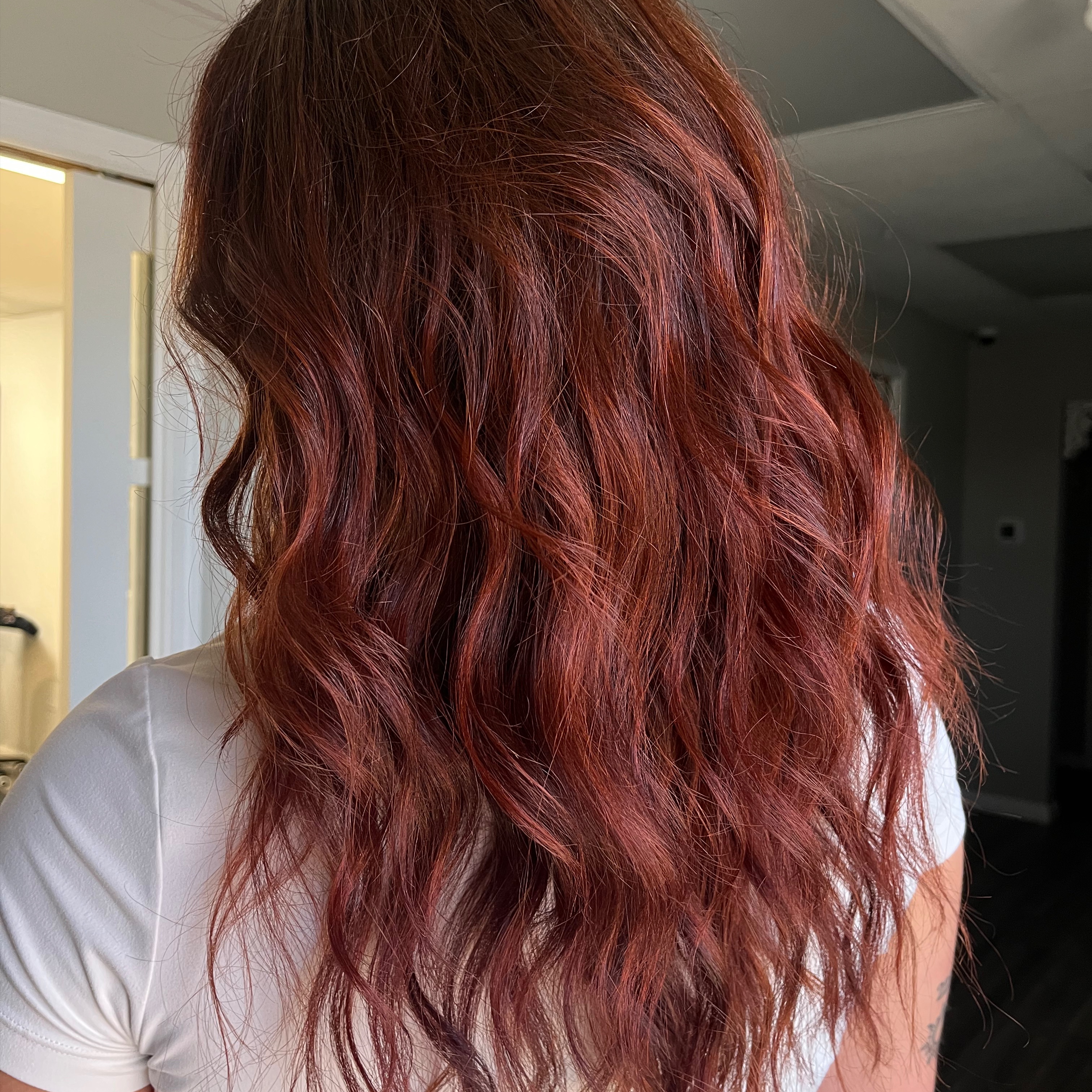 RED HAIR COLOR at Sarah Easum Hair in Lawrence, KS