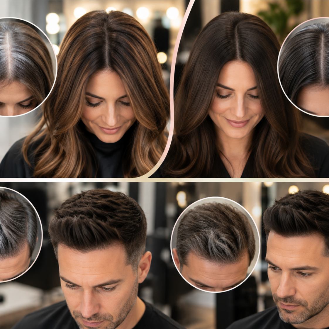 Root Touchup at HairBar Salon BarberShop in Cross Roads, TX