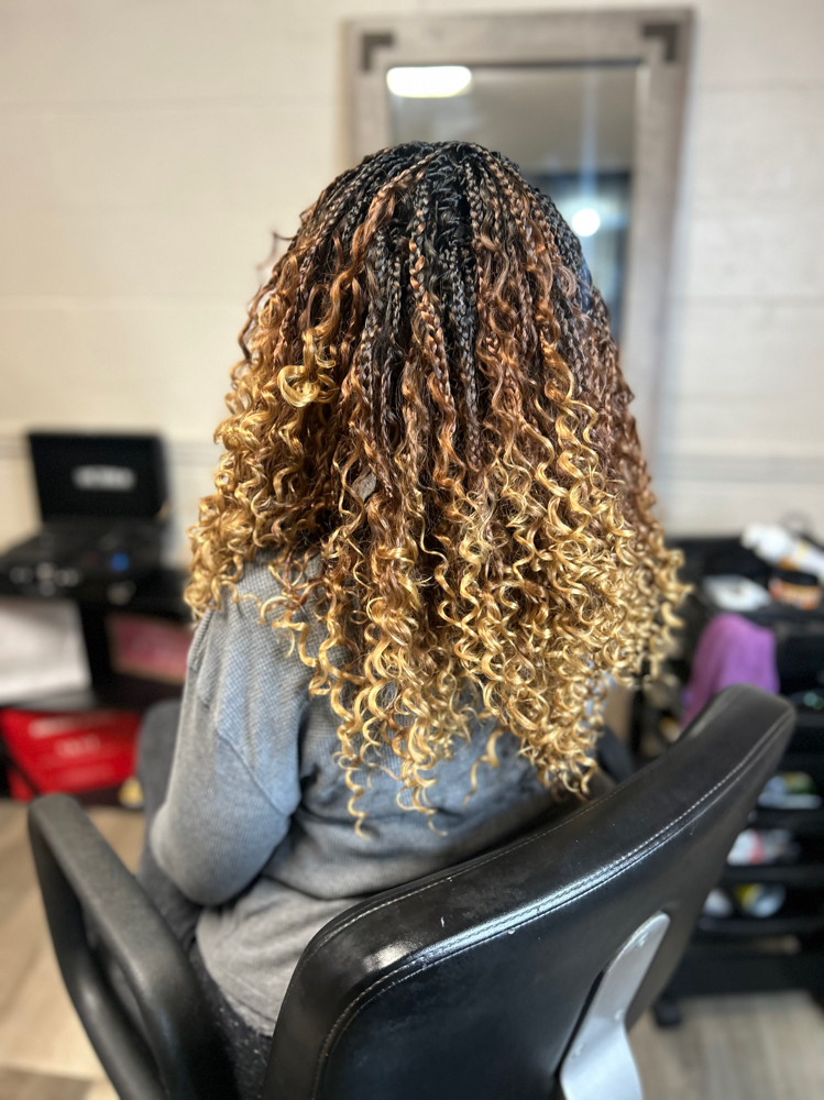 Crochet Hair Extention Install