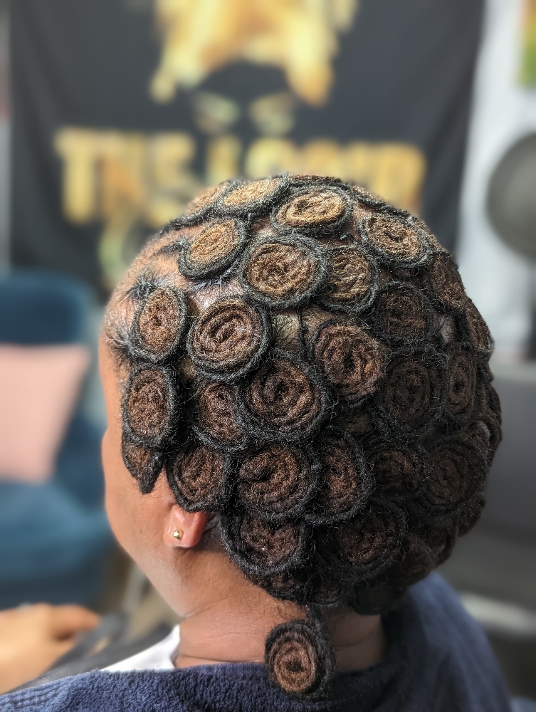 Pin Curls Loc Set at The Naturlist Locd Queen in Indianapolis, IN