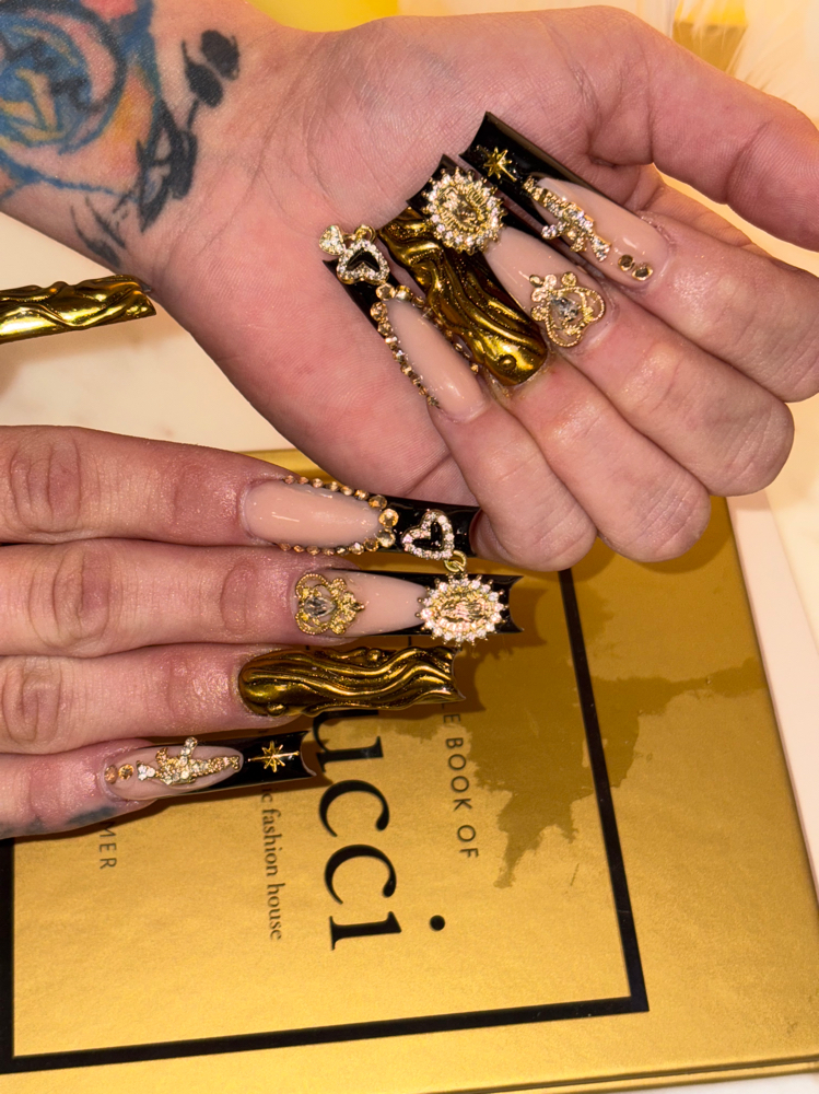 Extra Long Acrylic Fullset at Nails By Kiley X The Luxe Label Suites in Richmond, VA