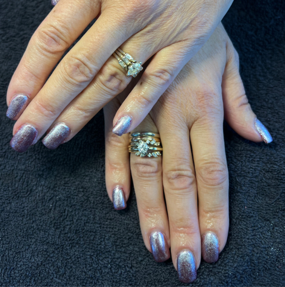 Full Set Acrylics at Tangles Salon LLC in North Providence, RI