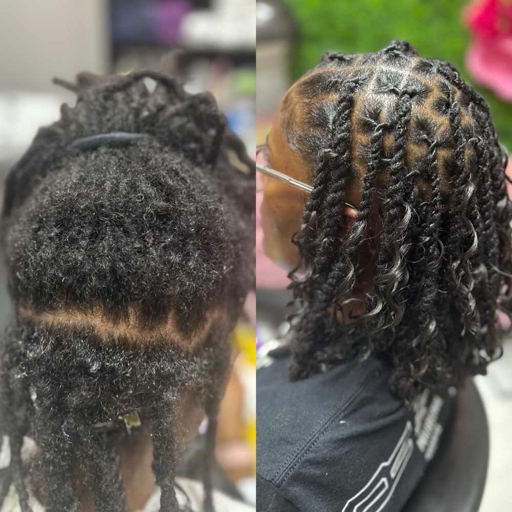 NEW!!!! Retwist, TSR w/ Curly Hair