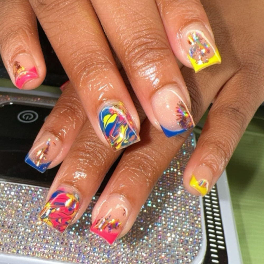Short Freestyle –Signature Full Set at Nail’sByAivrev in Fort Wayne, IN