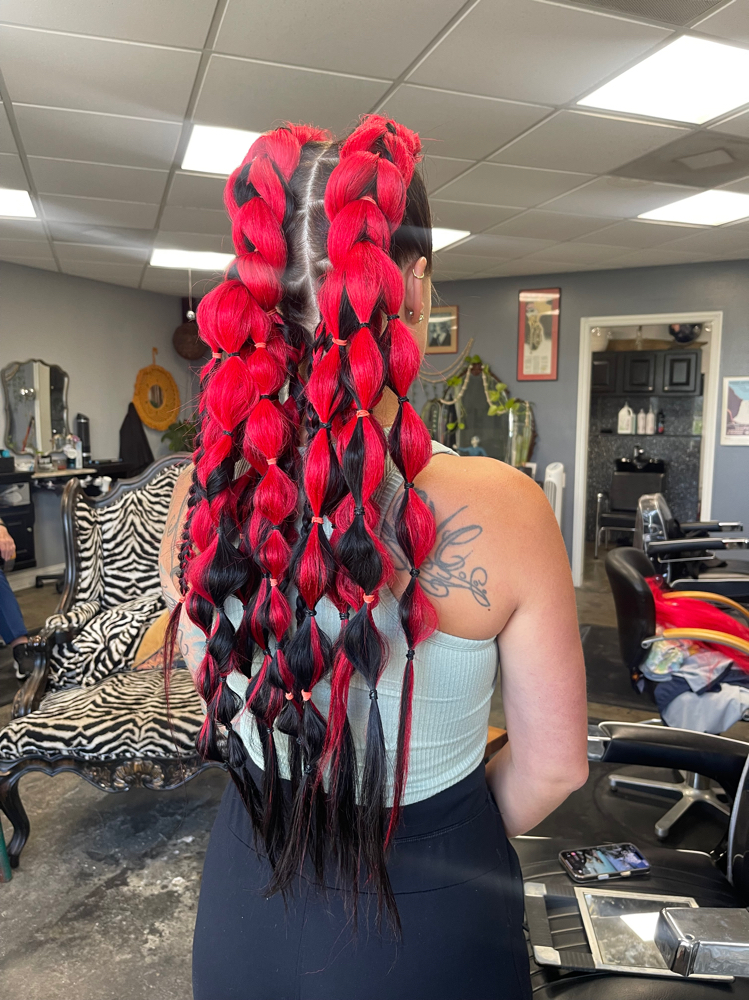 Rave Braids With Take Home Ponies