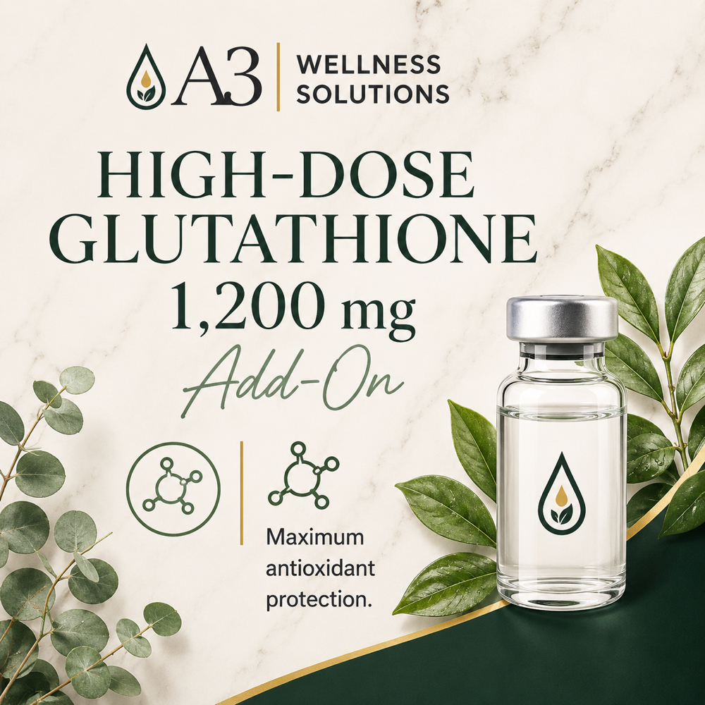 High-Dose Glutathione Boost (1,200 at A3 Wellness Solutions in Freeport By, NY