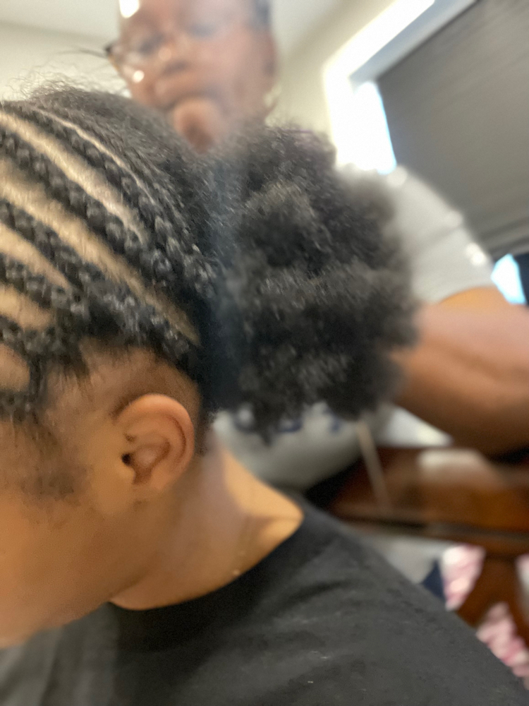 Shampoo, Blowdry, Trim & Braid Down