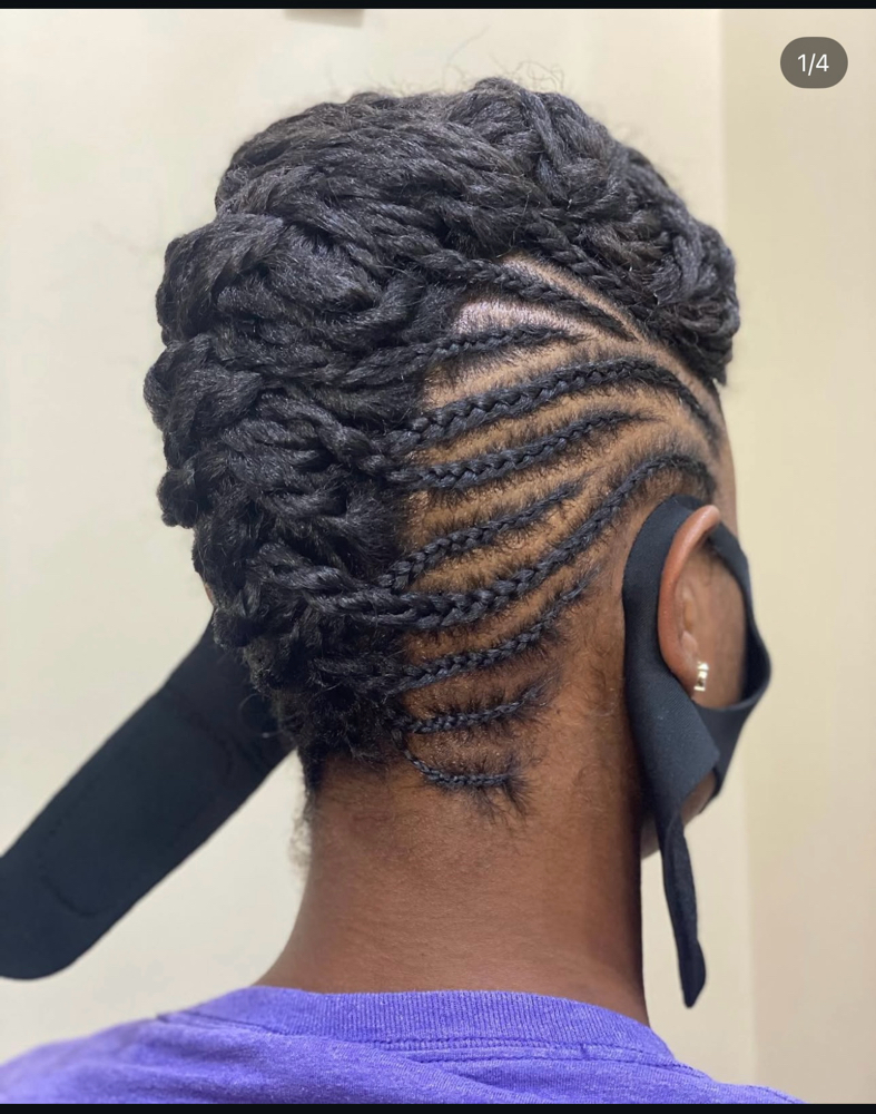 Braided Mohawk no hair added