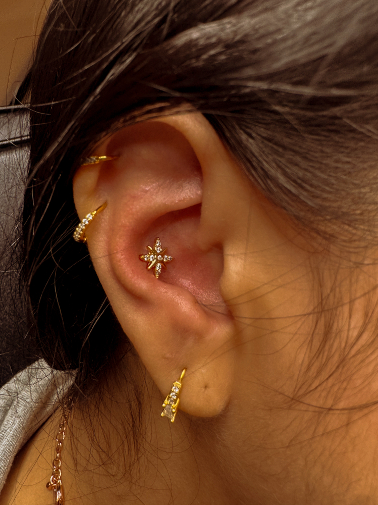 Conch Piercing at Desert Gems in Reforge, UT