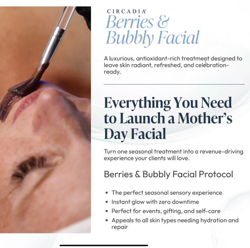 Berries & Bubbly Mothers Day Facial at Chauntelles aesthetics in Bangor, ME