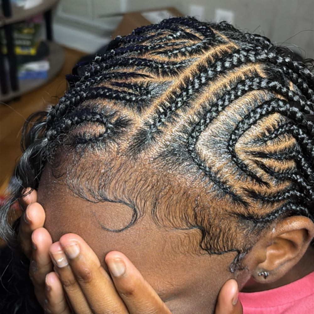 Fulani braids - mid back at Knotless By Mya in union city, GA