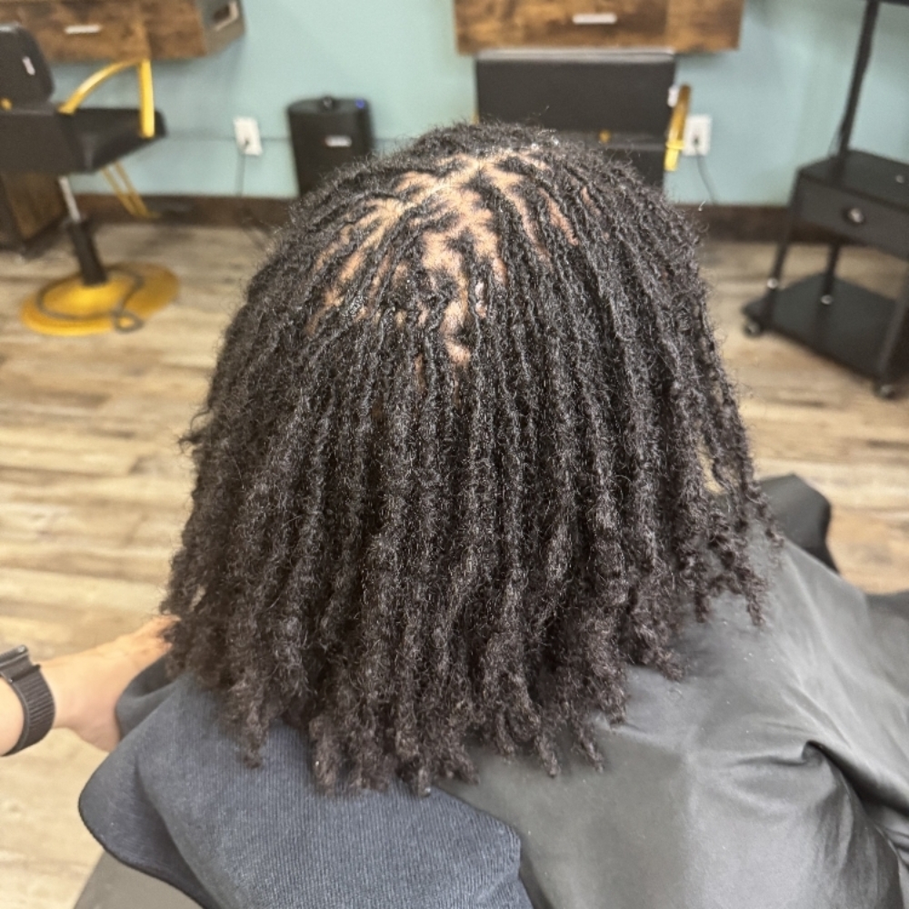 Loc ReTIE-sister Locs at Blended Edge Salon in Great Falls, MT