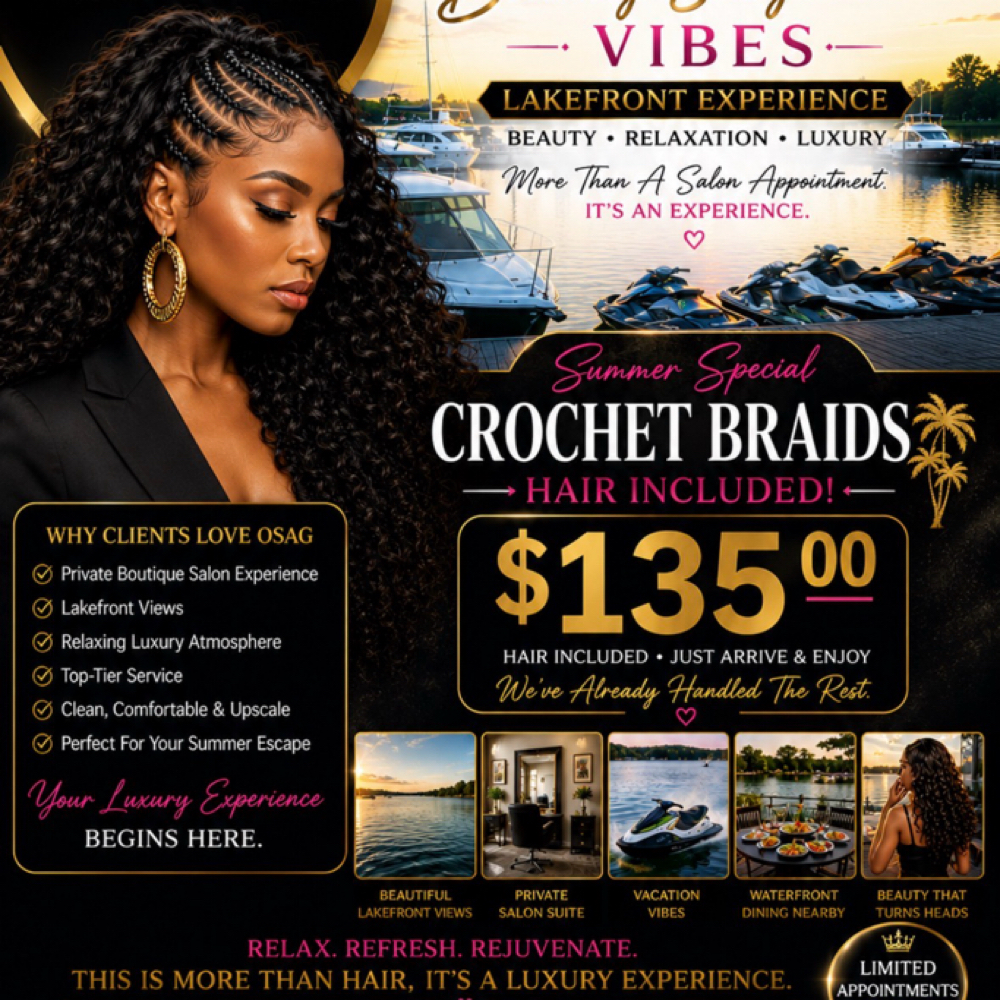 ✨OSAG Summer Special | Crochet at O.S.A.G Luxury Salon Studio in Montgomery, TX