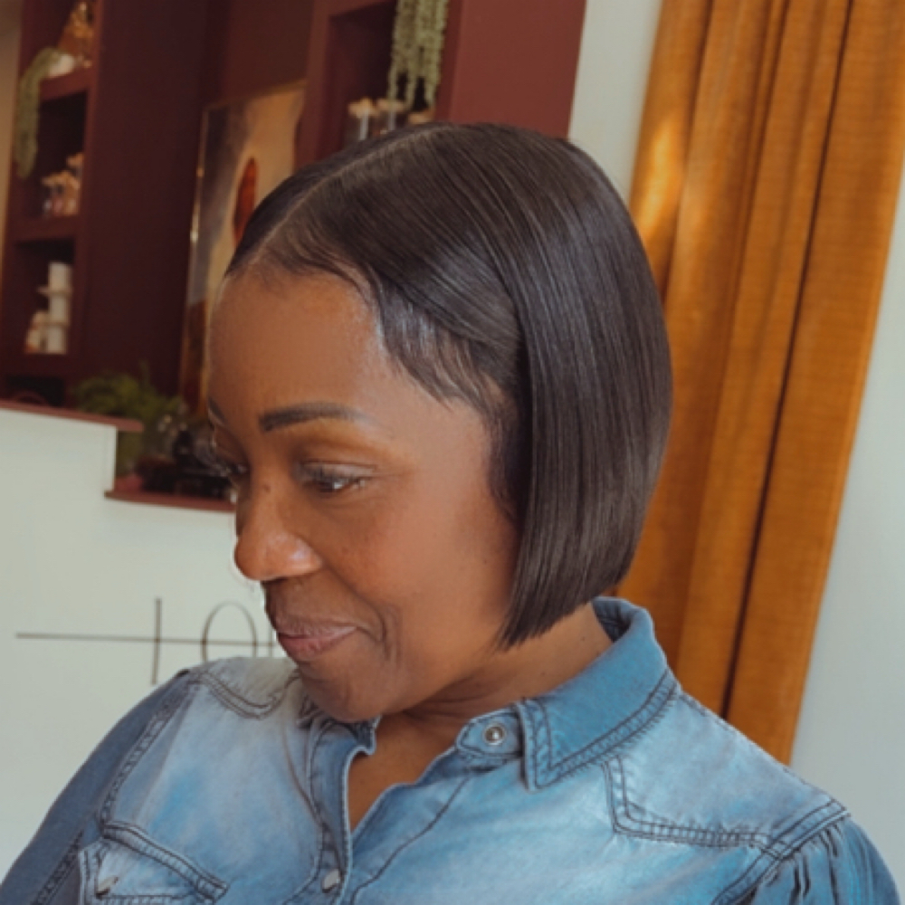 Quick Weave Natual Leave Out at Lord Make Me Over Salon in Wilmington,, DE