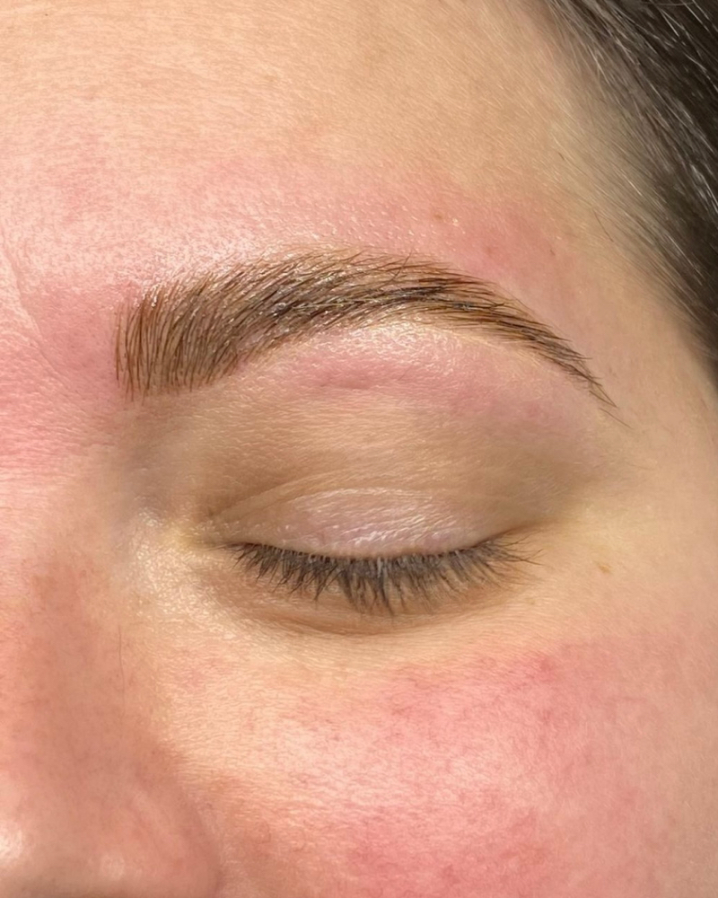 Brow Lamination And Hybrid Tint