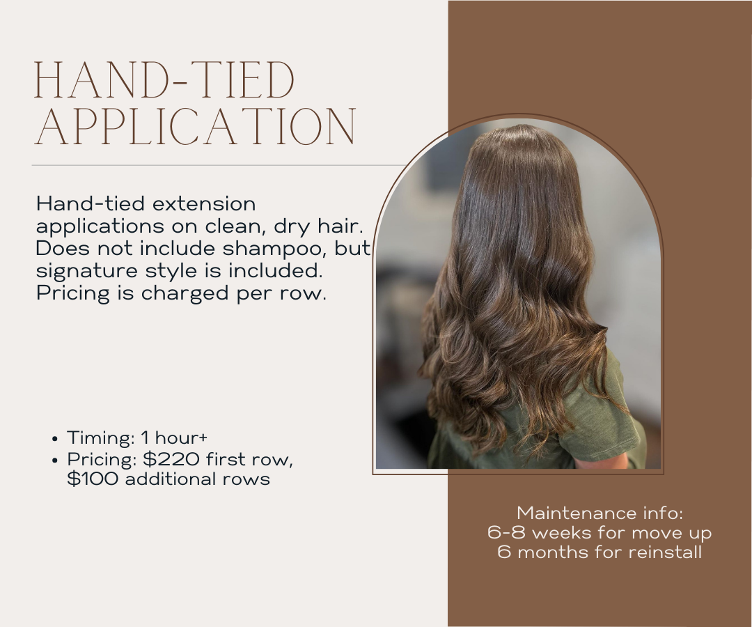 Hand Tied Extension Application