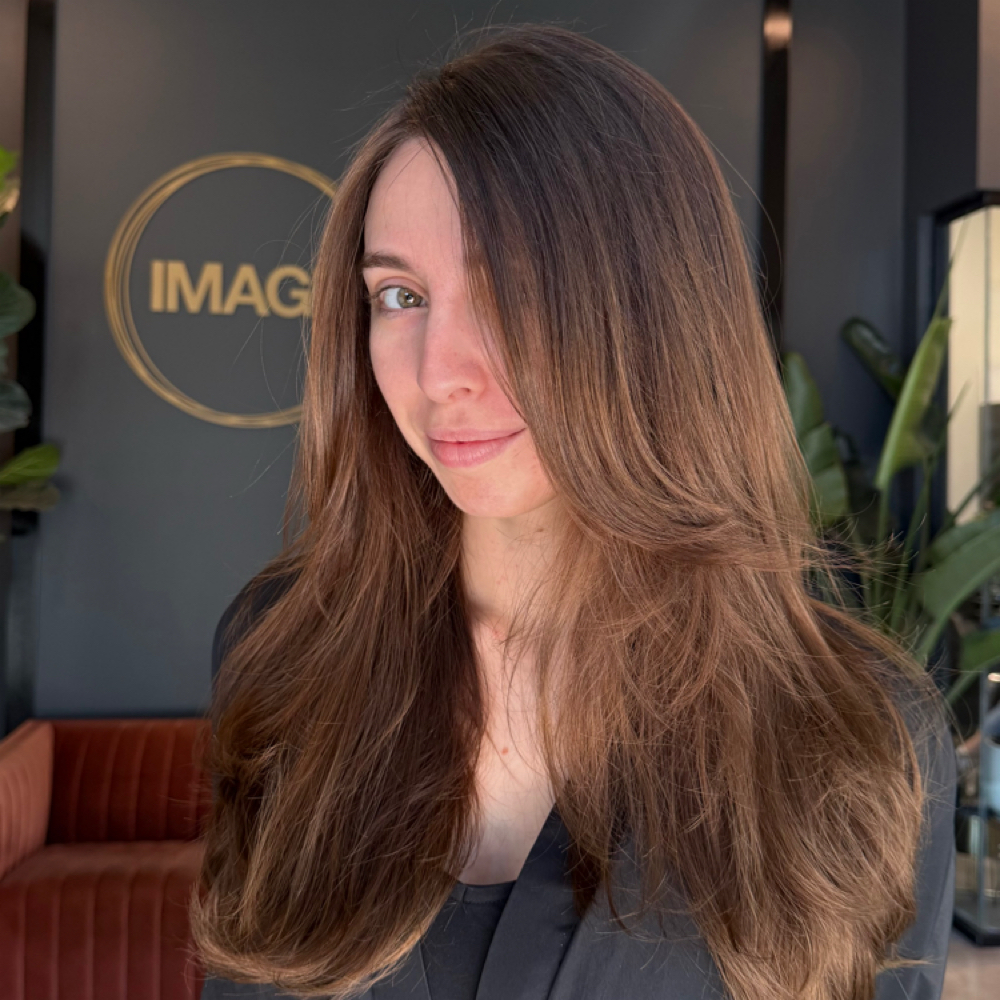 Medium Texture Haircut + Blowout at APEX HAIR + COLOR STUDIO in Austin, TX