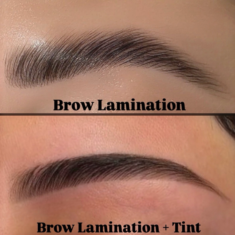 Brow Lamination +Tint & Wax