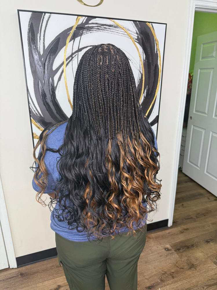 French Curl Braids at Total Class Hair Braiding in Marietta, GA