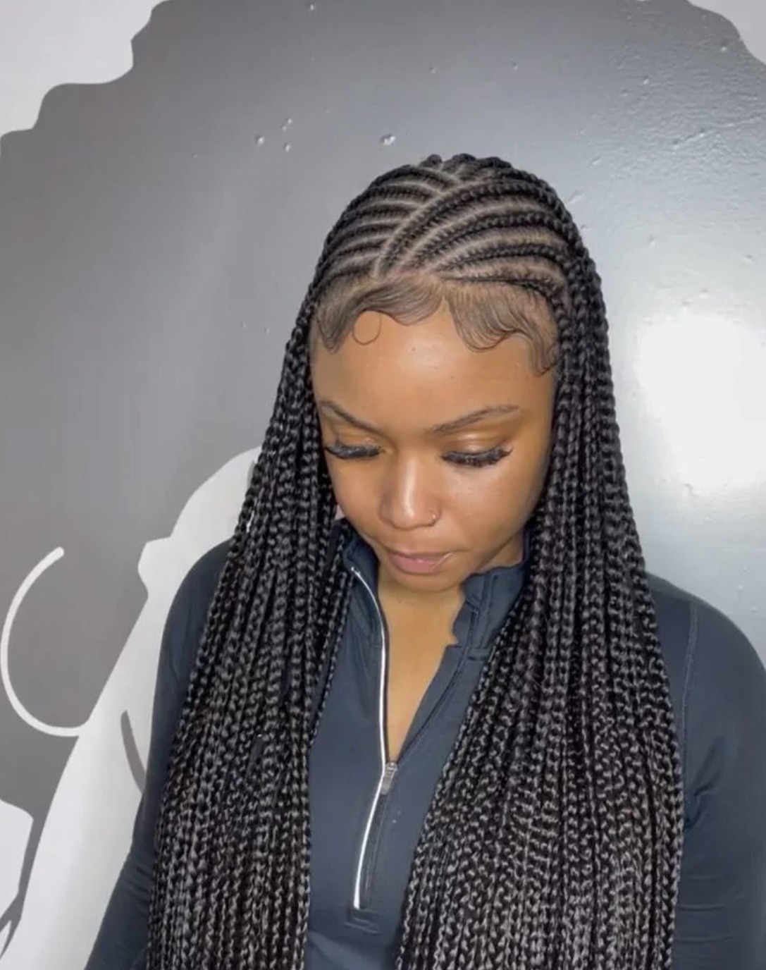 MEDIUM FULANI BRAIDS BUTT LENGH
