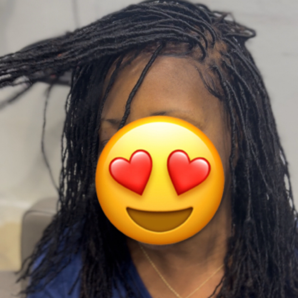 Alopecia SisterLOCS Frontal Install at TheBraider Hair Academy LLC in Duncanville, TX
