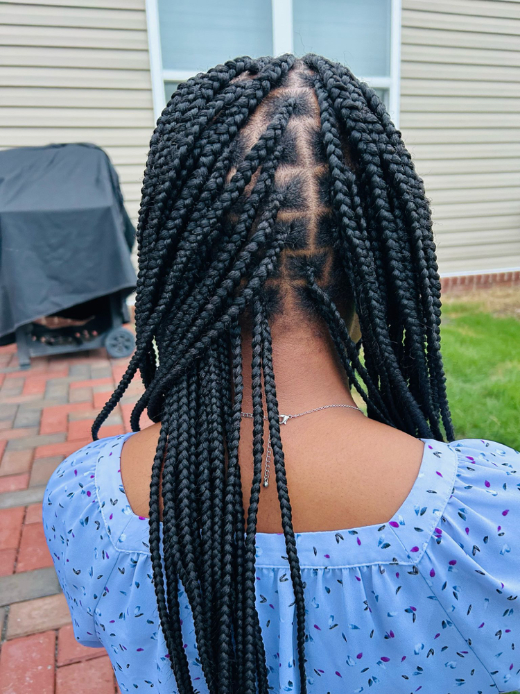 Boho Knotless braids (Smedium)waist