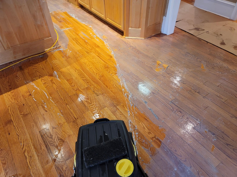 Hardwood Wax Removal