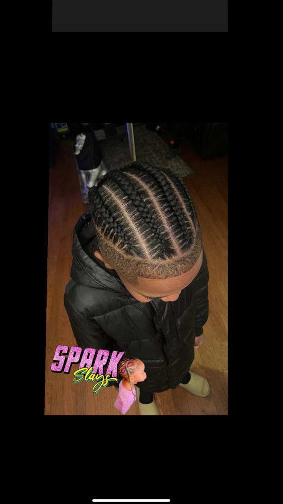 Boy Braids💙 Any Style. Top Only**