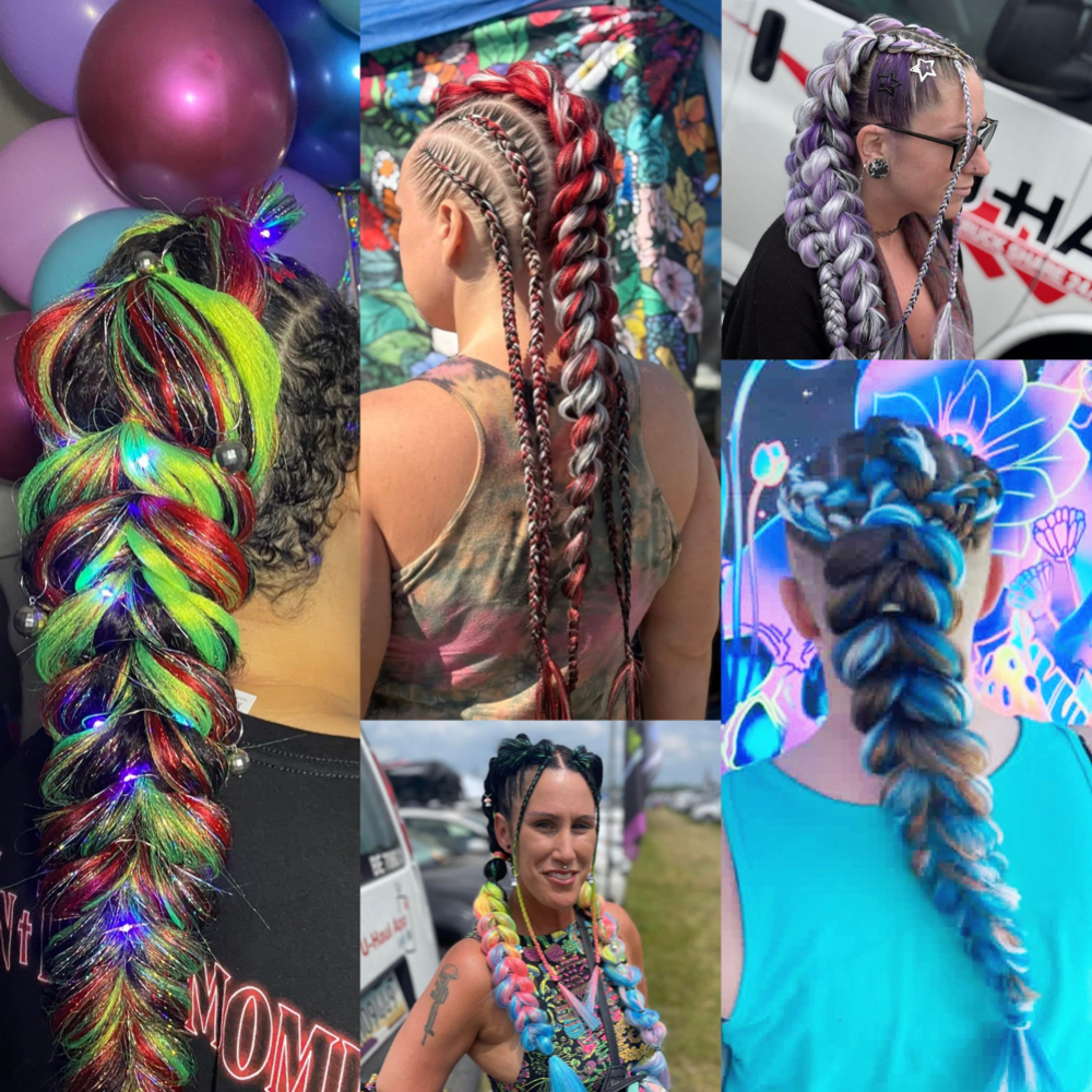 The Dragon Braid Lair🐉 at Trippy Looks By Lia & Laney in Las Vegas, NV