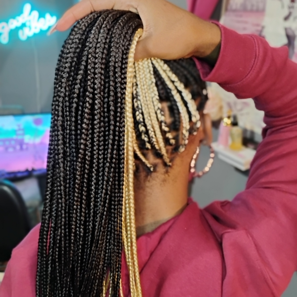 Kids knotless Braids at Shades Of Fee Beauty Boutique in Baltimore, MD