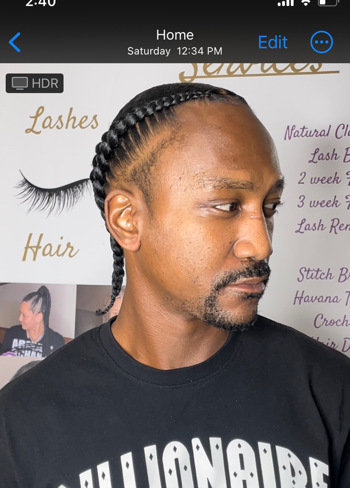 Men - 2 Stitch Braids