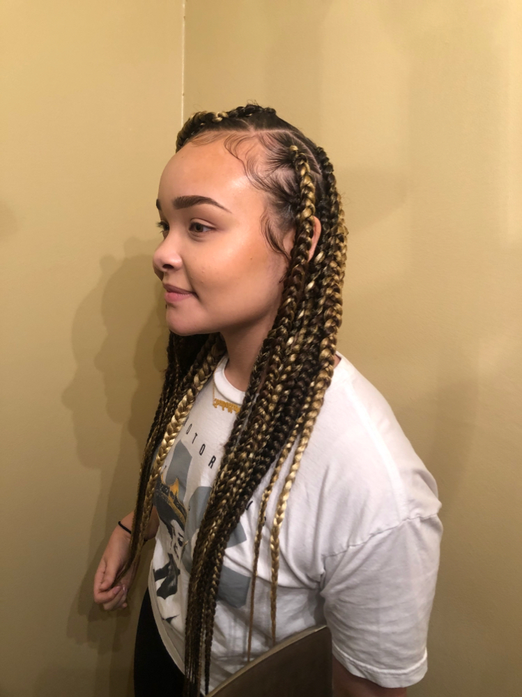 Large Knotless Braids