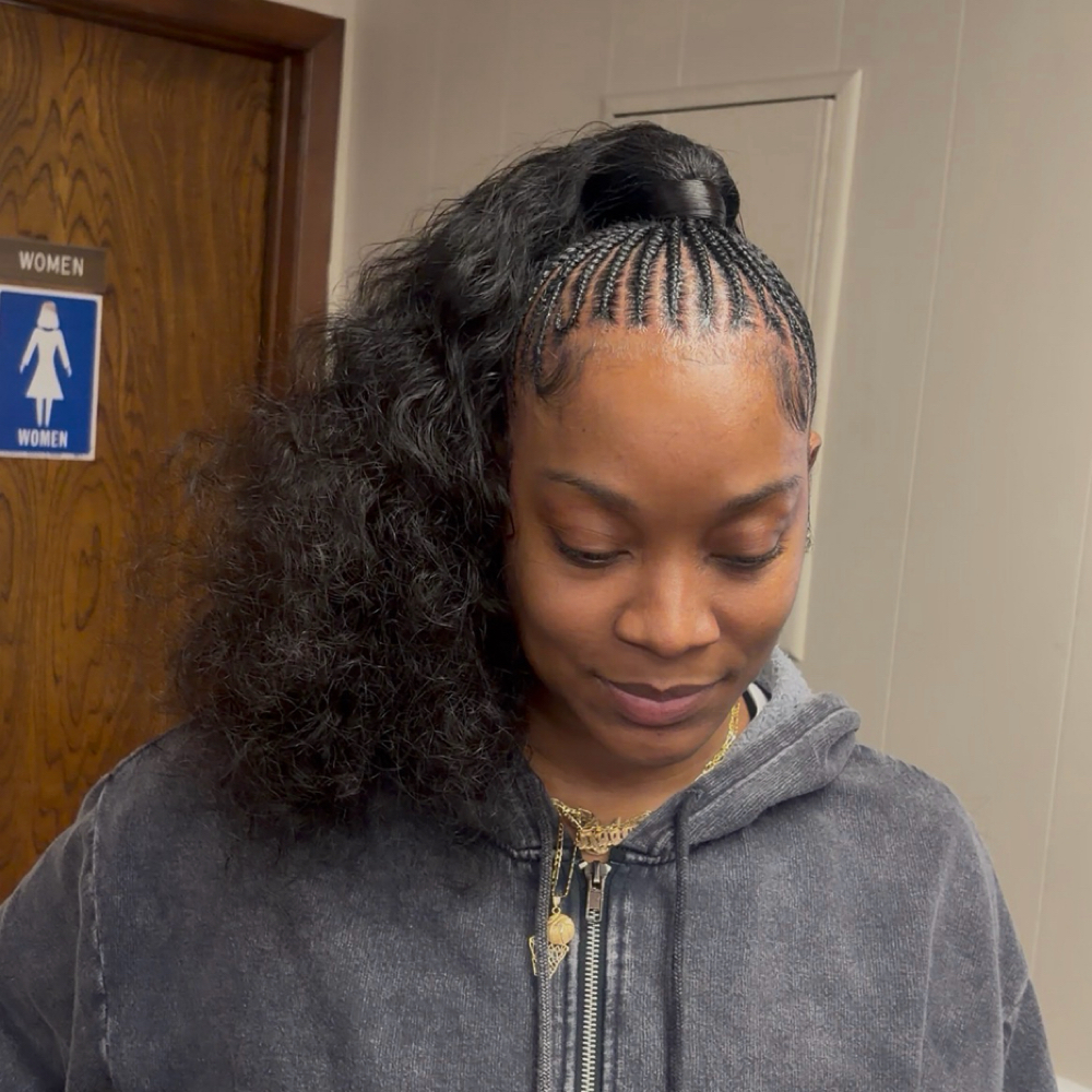 Braided Ponytail at Sheema’s Hair in Hillside, NJ