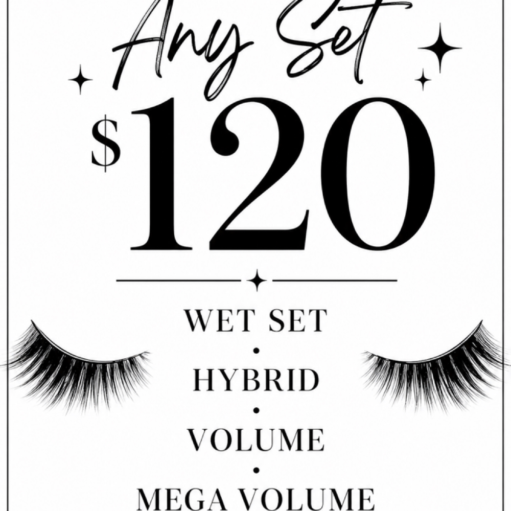 ANY SET $120 at Rich Girl Lashes in Dallas, TX