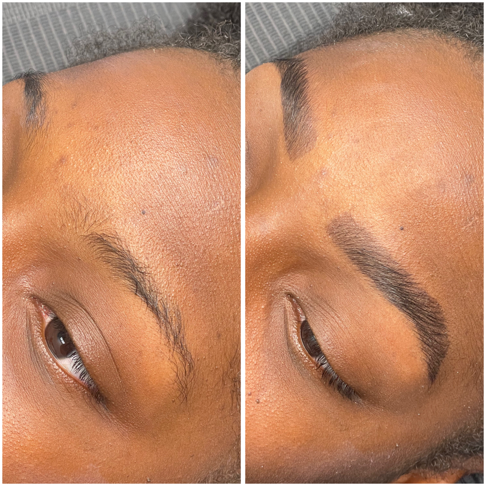 Brow Lamination With Tint